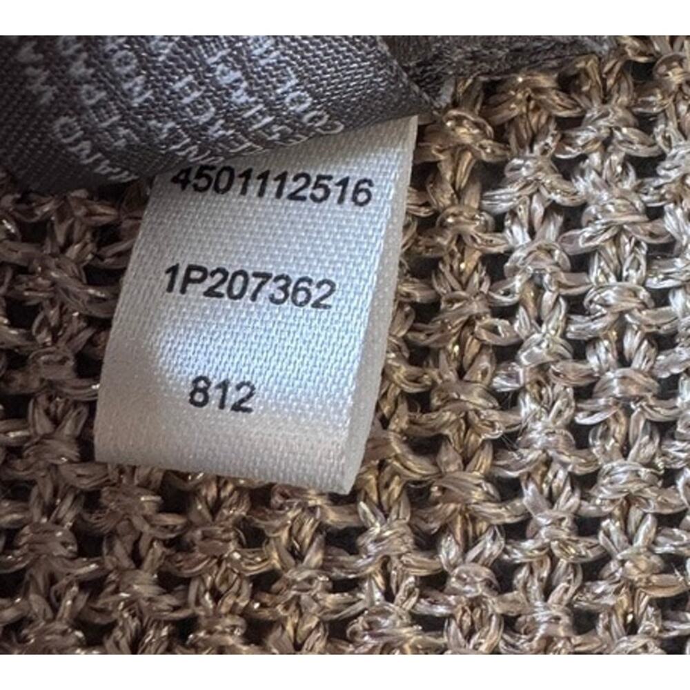 Chico's Travelers Collection Open Front Metallic Knit Cardigan Gold Size 1 (M) - Picture 6 of 10